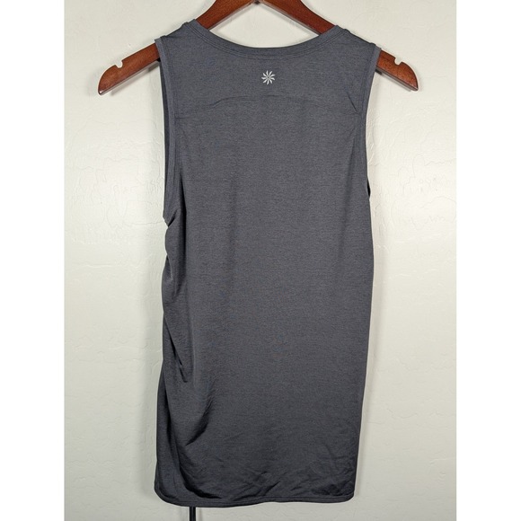 Athleta Tank Top Womens Small Ruched Side Athletic Sleeveless Spandex Yoga Gym - Picture 5 of 12